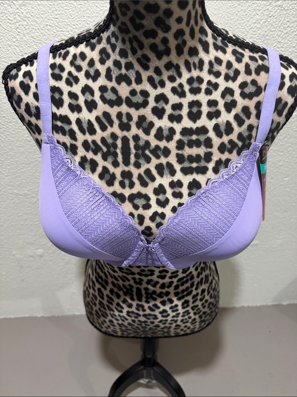 Maidenform Lavender Lace-Trim T-Shirt Bra